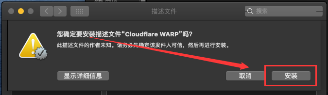 安装MASQUE配置文件